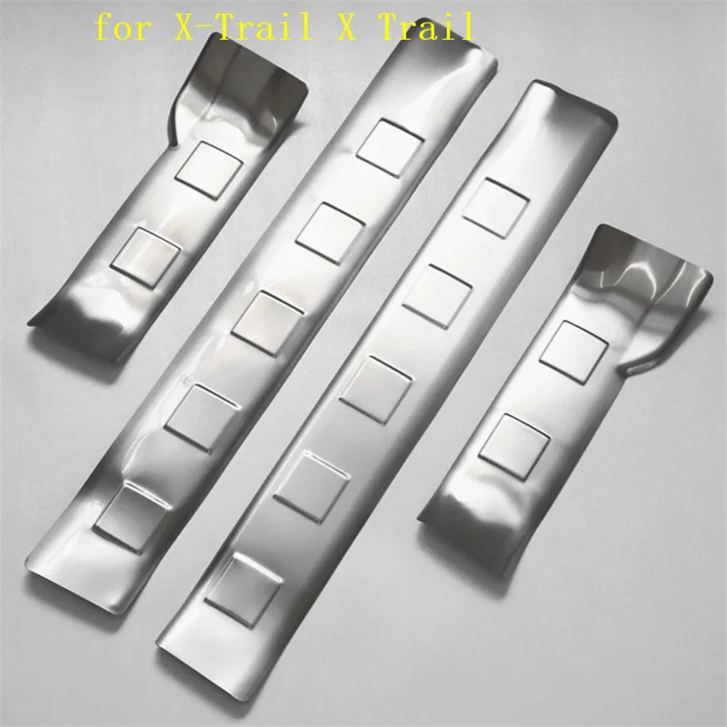 Stainless-Steel-Internal-external-Scuff-Plate-Door-Sill-Door-Sill-for-Nissan-X-Trail-X-Trail