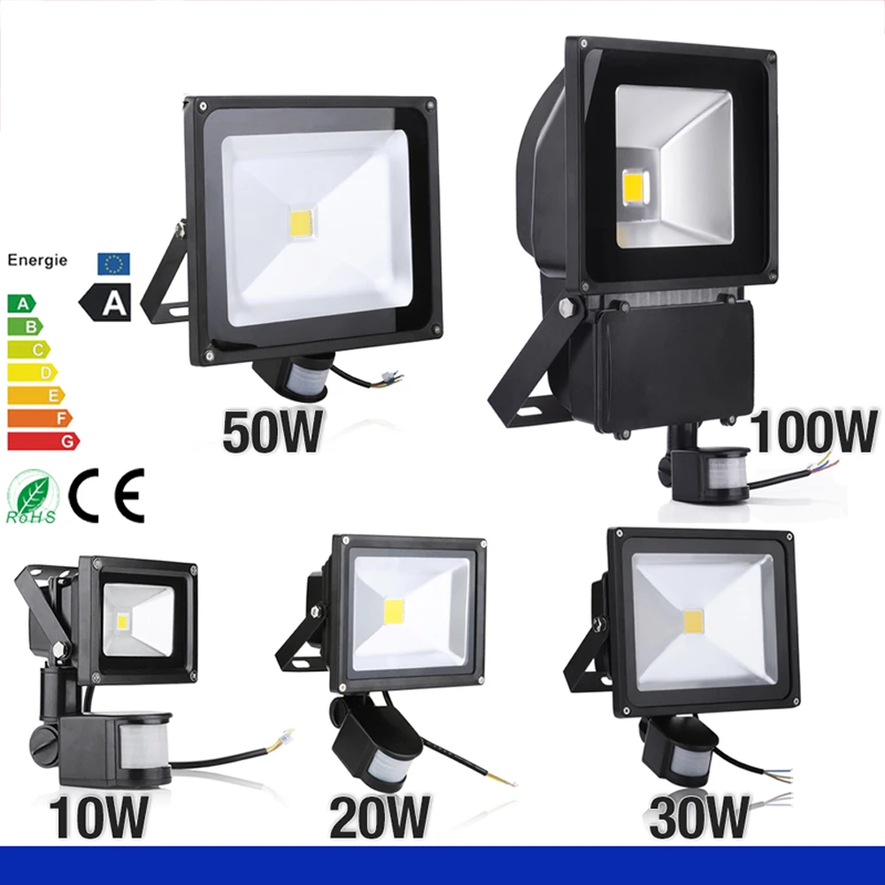 50w Pir Motion Sensor Security Led Flood Light 85265v Adjust Low Power