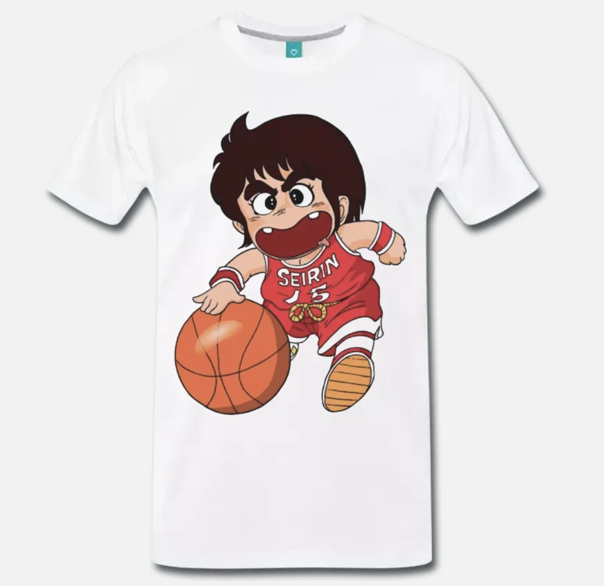 

T-SHIRT GIGI LA TROTTOLA BASKET CARTONE ANNI 80 - ANIME - 2 - S-M-L-XL-2XL-3XL