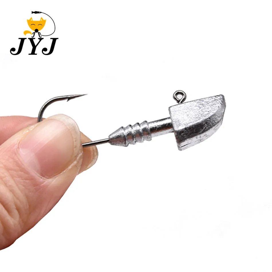 

4g 6g 8g 12g 14g 5pcs a lot Triangle Lead Head Hook Lure Hook Jig Head for soft worm Fishing Tackle Hooks