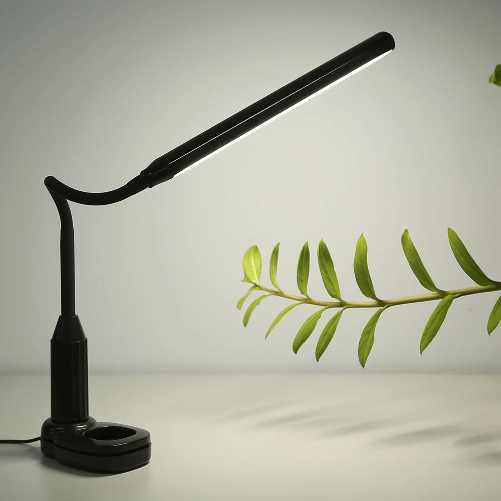 

5W 24 LEDs Eye Protection Clamp Clip Light Table Lamp Stepless Dimmable Bendablel Brightness Adjustable Flexible Lamp Desk