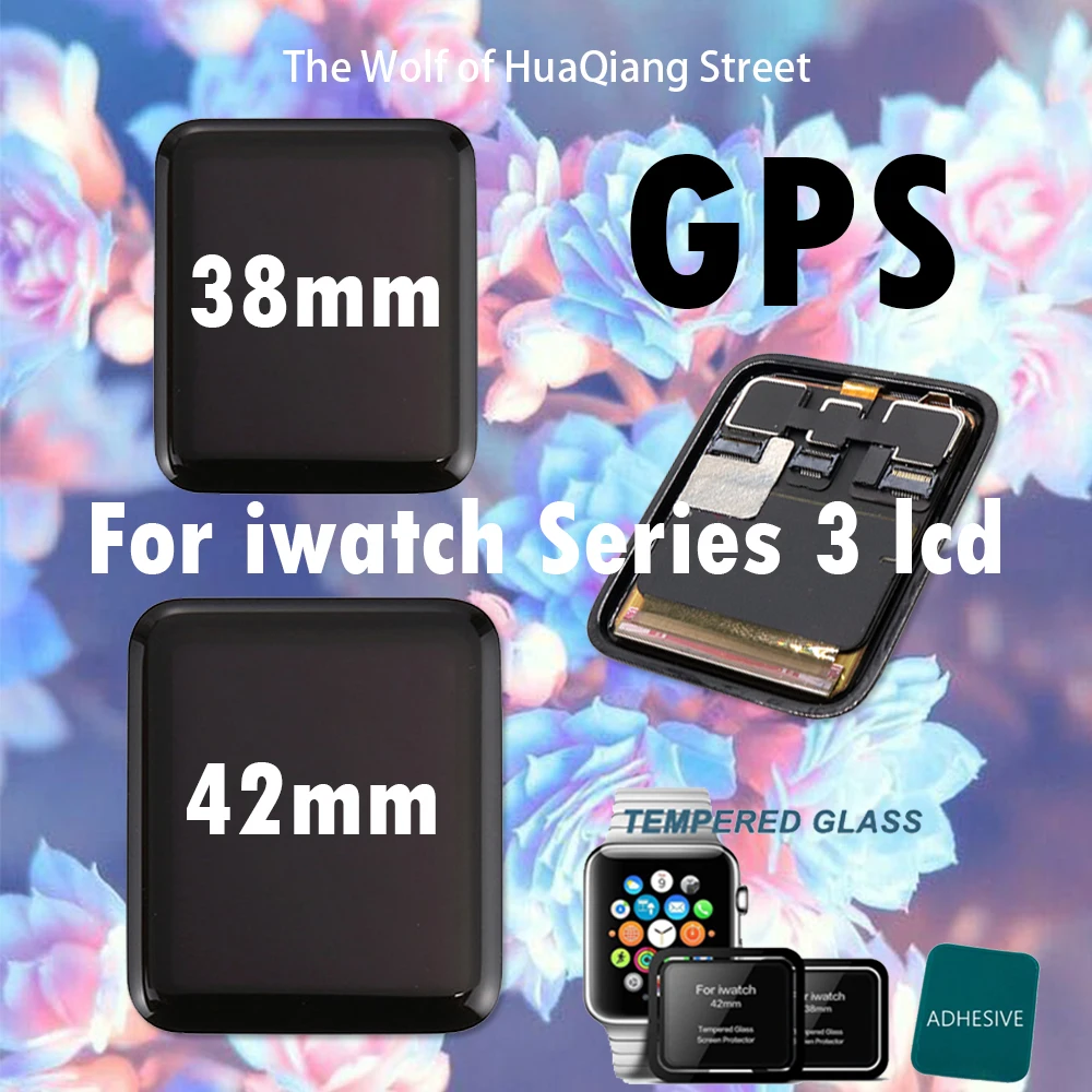 

NewSport For Apple Watch Series 3 LCD Display Touch Screen Assembly 38mm/42mm Sport Series ( GPS+Cellular ) Pantalla Replacement