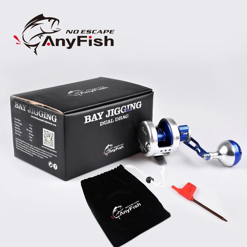 100% оригинальная Рыболовная катушка для джиггинга ANYFISH BAY передаточное число 6 1: 1