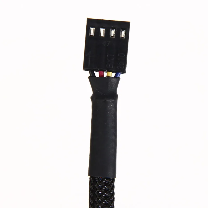 5pcs/lot 4 Pin PWM Connector Case Fan Extension Power Cable for Compure CPU Cooling System for Computer Case Fan 26cm Power Cable Connector Extension Cable Pwm Fan Expansion Cable Pwm Fan Cable Power Cable Extension