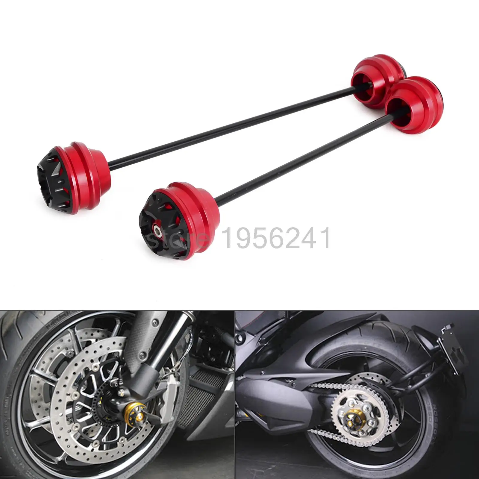 

Frond & Rear Axle Sliders/ Swingarm Sliders for DUCATI Diavel All models 2011-2016 Superbike 1299 Panigale 2015-2016