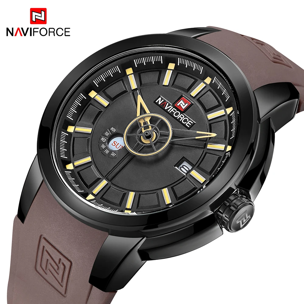 

NAVIFORCE New Arrival Fashion Sport Watch Men's Silicone Waterproof Quartz Wrist Watches Men Military Clock Relogio Masculino