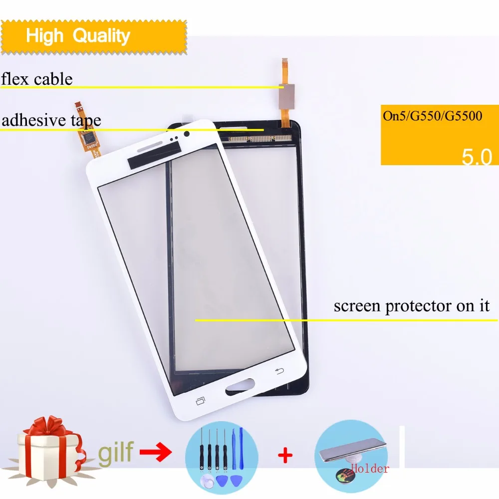 Сенсорный экран ON5 для Samsung Galaxy On5 G5500 G550 сенсорный дигитайзер Датчик внешняя