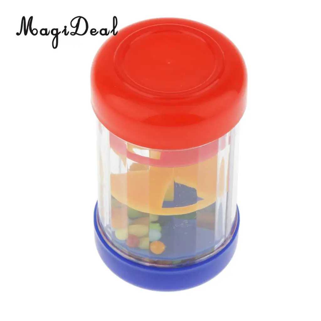 MagiDeal 1Pc Plastic Rain Sound Maker Shake Colorful Beads for Infant Baby Kids Youth Learn Play Toy Novelty Gift 20cm 10cm 30cm
