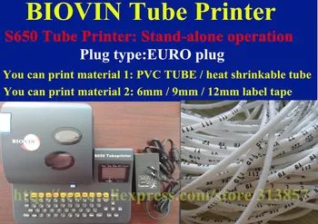 

Cable label ID Printer electronic lettering machine PVC Tube Printer S650E For heat shrinkable tube Label Tapes printing