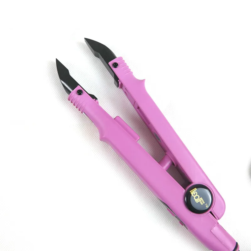 3PC New Black or Pink Nail Tip U Tip Hair Extension Tools Adjustable Temperature Fusion Heat Connector