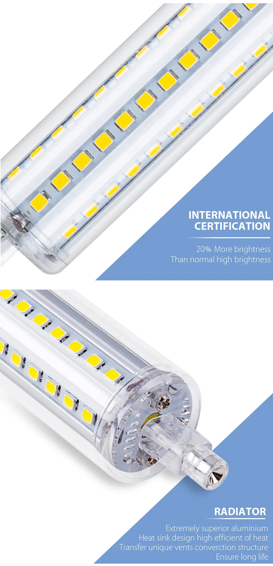 Led 78 мм J78 R7S трубки светильник 220V Led R7S лампы кукурузы 2835 SMD СИД лампочки 110 без мерцания, светодиодные лампы 5 Вт, 12 Вт, 15 Вт