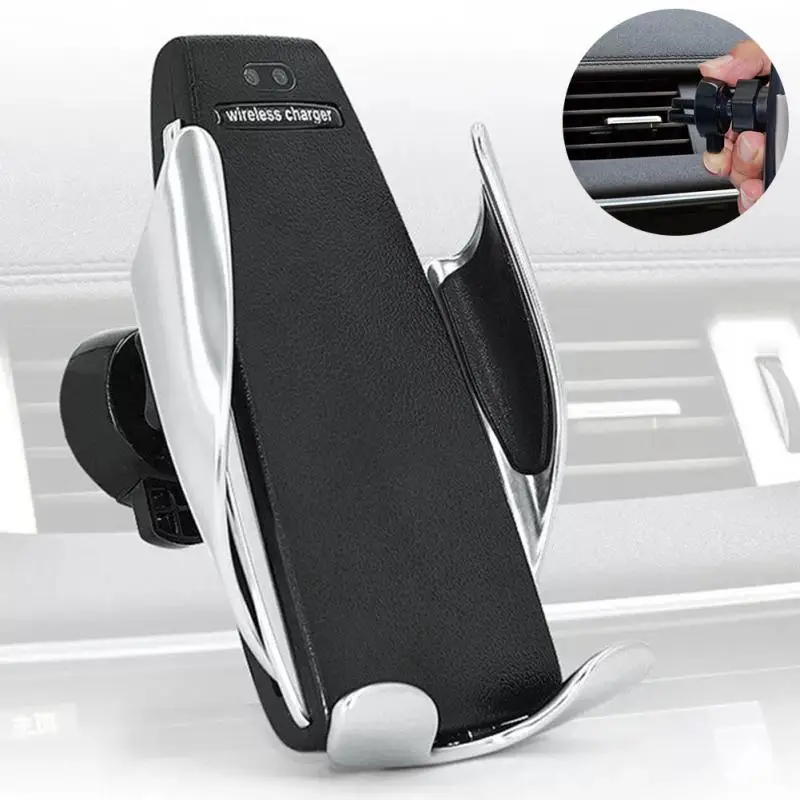 

Automatic Induction Qi Car Wireless Charger Mount Bracket Charging For Samsung S9 S8 Note 9 IPhone X XR XS Max 8 Air Vent Stand