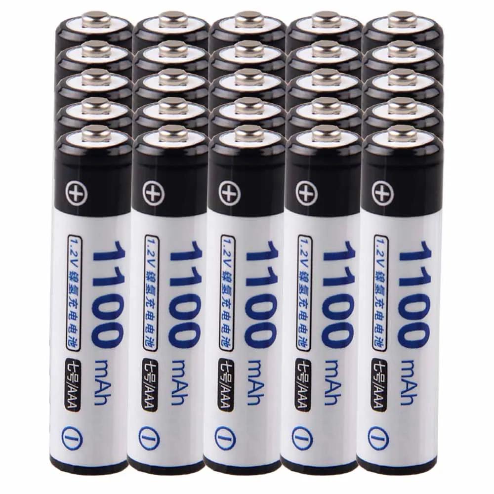 

Lowest price 25 piece AAA battery 1.2v batteries rechargeable 1100mAh nimh battery for power tools akkumulator