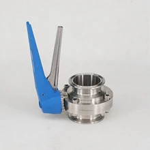 Подходит для 51 мм трубы OD " тройной зажим санитарный клапан-бабочка управление потоком Squeeze Trigger Homebrew SUS 304 нержавеющая сталь