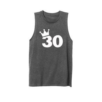 

Womens 30th Birthday Gift Queen Fitness Workout Casual Tank Vest Sleveless Tops Shirts