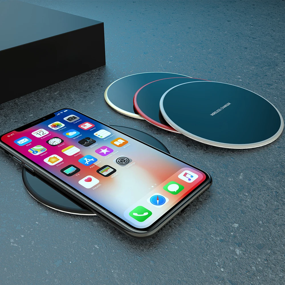 Оригинальное быстрое портативное беспроводное зарядное устройство для iPhone X 8 Plus