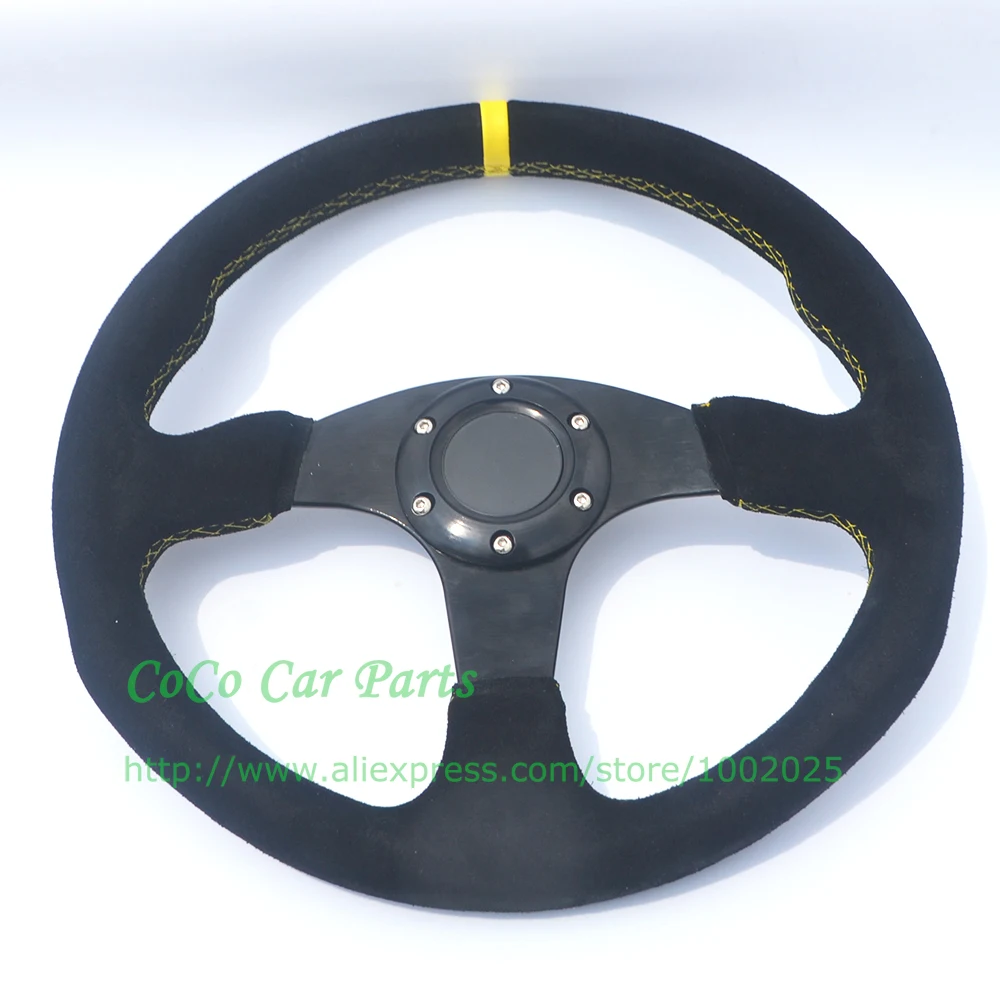 LYJ flat yellow steering wheel (4)
