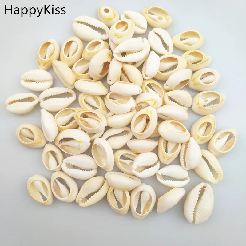 HappyKiss 500 г желтые бусины из натуральных морских ракушек аксессуары для поделок