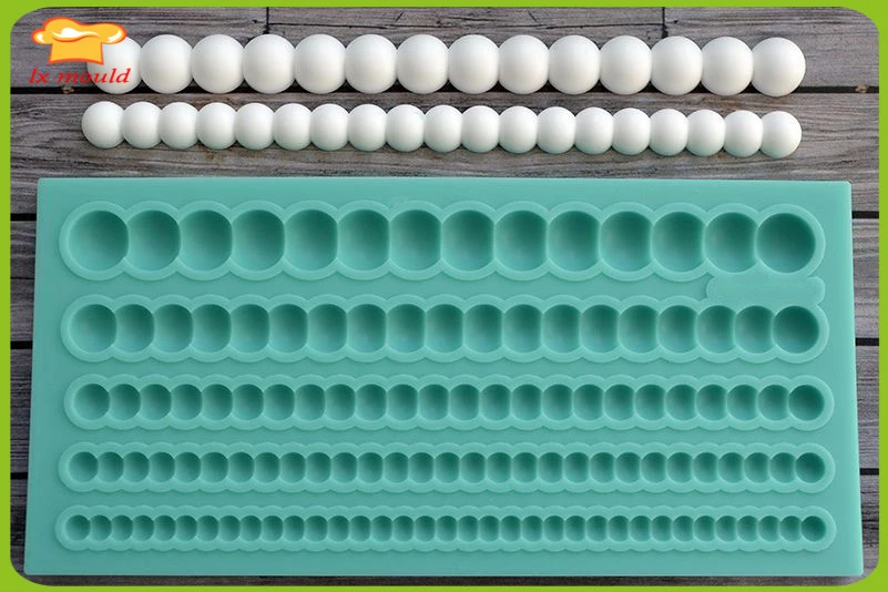 

LXYY Molds pearl silicone mold cake decoration crafts fondant mold cake decoration mold edge
