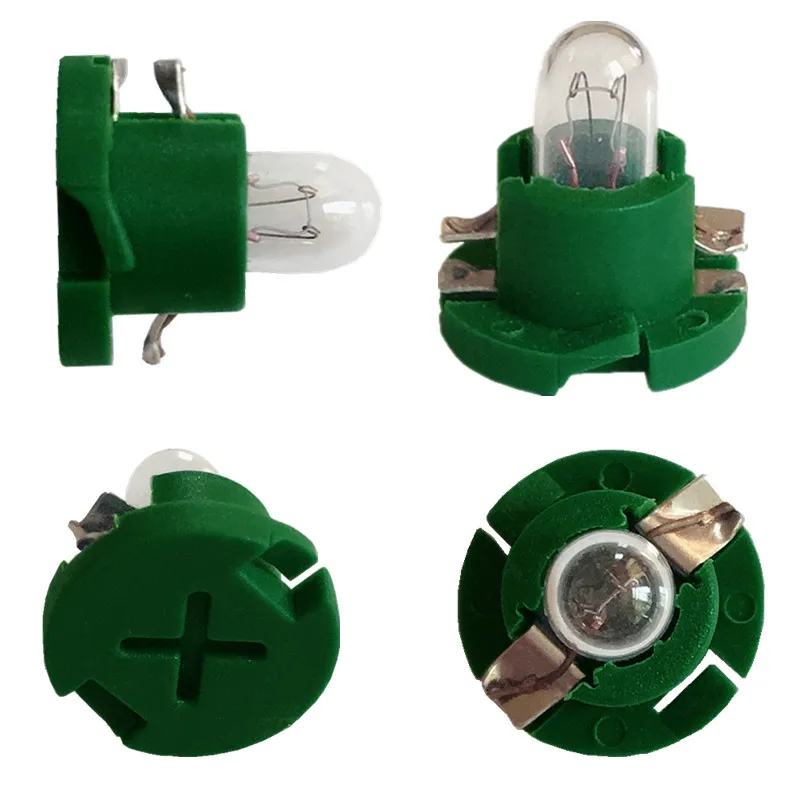 10-Pack 12V T10 Wedge Base LED Bulbs - Warm White - For Dashboard, Speedometer, Gauge Lighting (Ba7s, Ba9s, T3, T4)