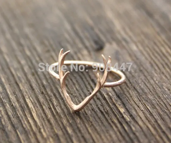 

Latest fashion Color ring animal ring antlers ring rings for women
