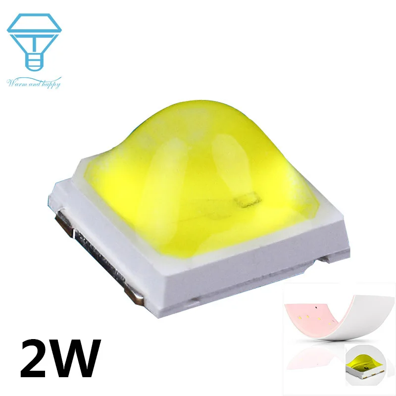 Светодиодная УФ лампа SMD5054 2 Вт 100 шт. в комплекте 5051 5050 365 + 395/405NM Светодиодный