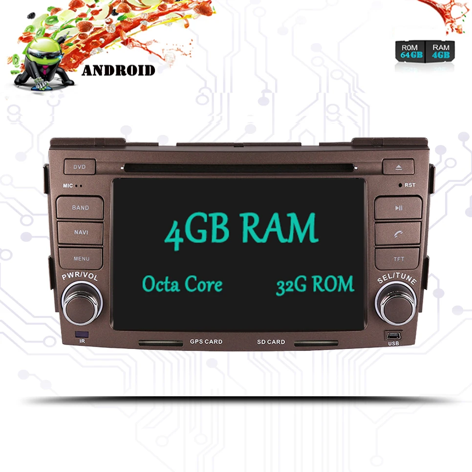 Авторадио Android 10.0RAM 4 Гб ROM 64 ГБ Автомобильный dvd плеер для hyundai sonata 2009 2010 авто