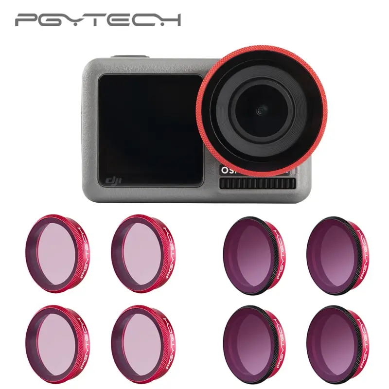 PGYTECH для DJI Osmo Action профессиональные фильтры UV CPL ND 8 16 32 64 PL фильтр объектива ND8 ND16 ND32