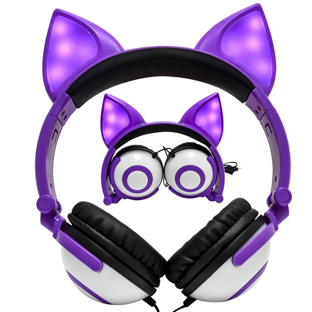 E0071-Kids Glowing Headphone-purple