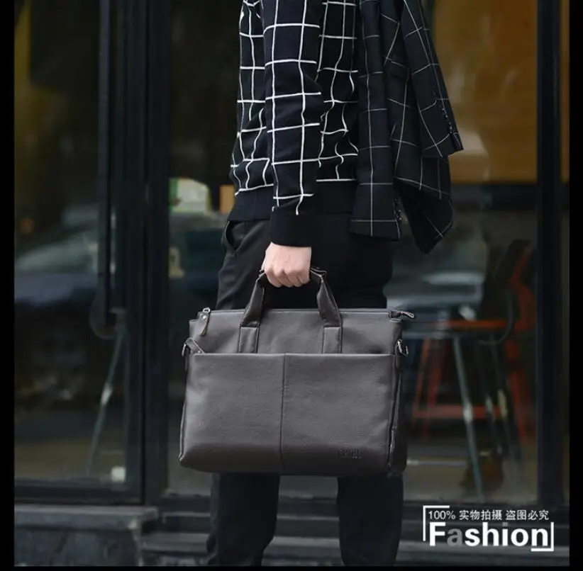 

Men's bag large capacity PU Leather men's diagonal shoulder bag Computer Laptop bag briefcase men's business bag