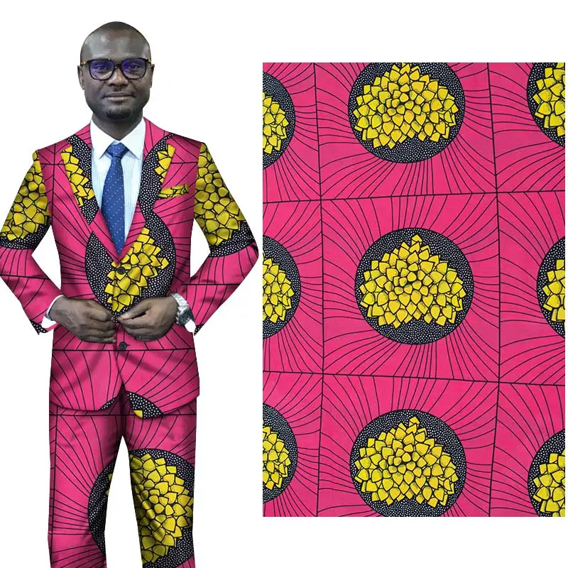 Me-dusa Последняя розовая африканская восковая Штамповка из хлопка Hollandais воск платье своими руками костюм Ткань 6 ярдов/шт Высокое качество