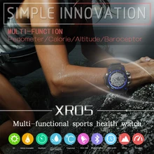 30 м плавание водонепроницаемый смарт-часы XR05 поддержка УФ-высоты калорий температуры шагомер часы с синхронизацией по Bluetooth для Android iOS