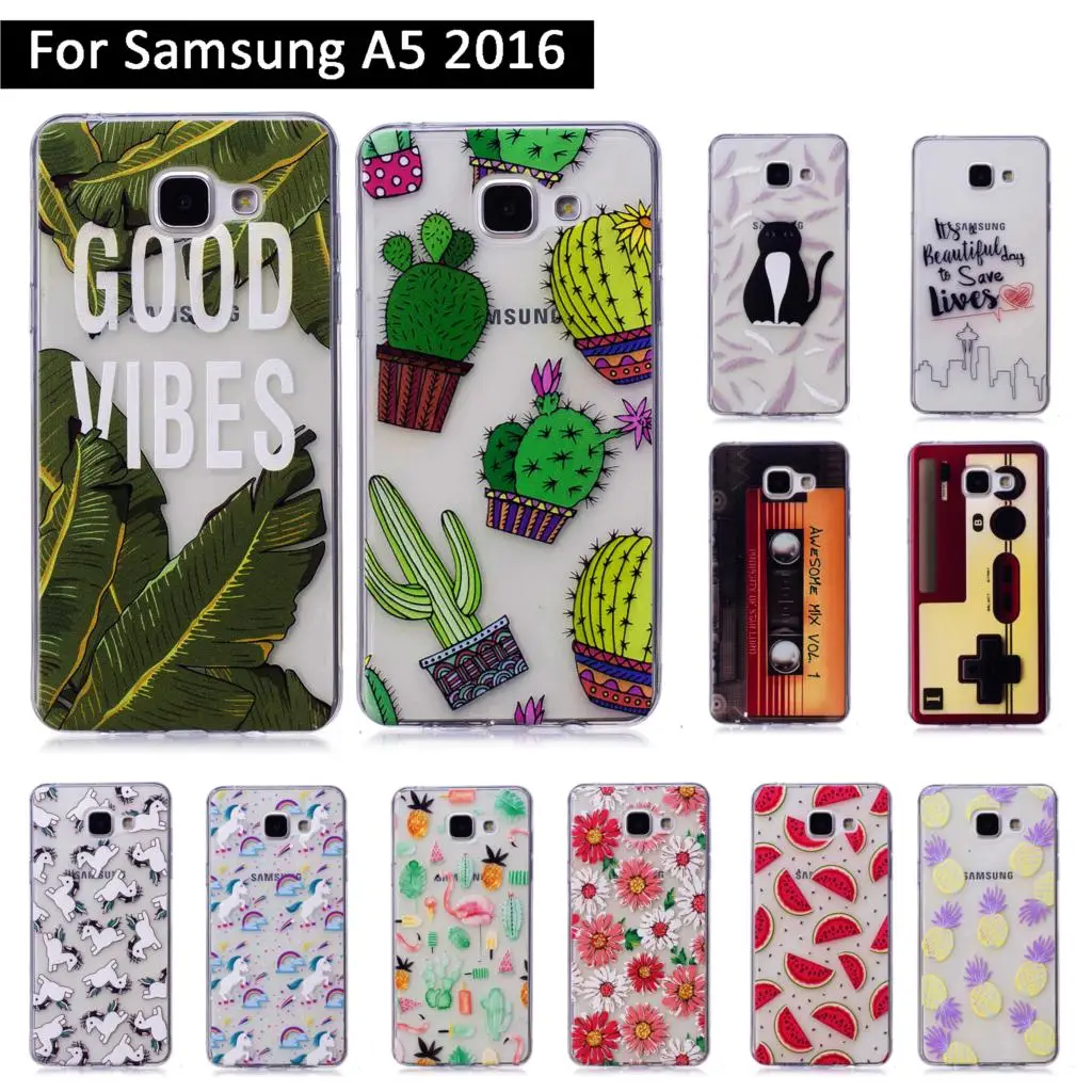 Роскошный чехол для Samsung Galaxy A5 A510 2016 Симпатичные задники силиконовый из мягкого
