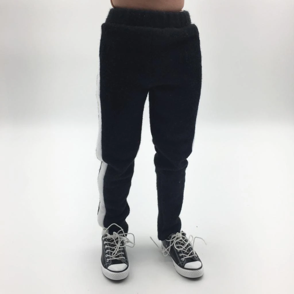 1/6 Scale Side - striped Pants Sport Trousers for 12inch Action Figure DIY