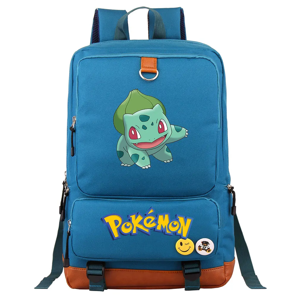 Мультфильм Squirtle Аниме Пикачу чармандер для мальчика и девочки школьные сумки Для