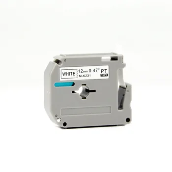 

20pcs/lot 12mmP-touch M231 M-K231 MK231 for Brother P Touch Label Maker PT-90 (0.47 Inch x 26.2 Feet 12mm x 8m)