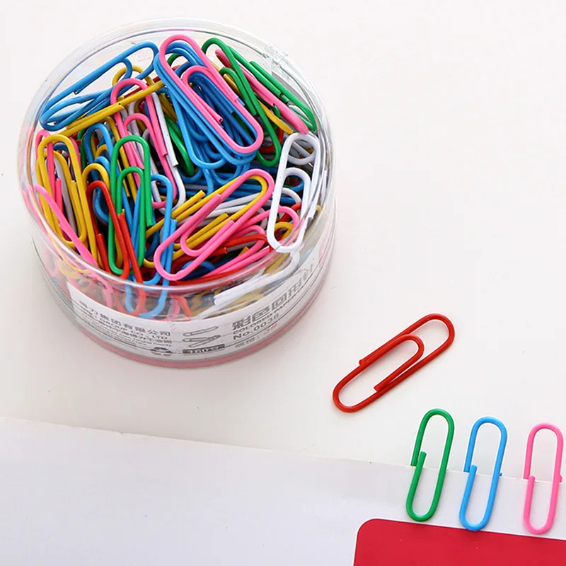 Homyl 30 Pieces Multicolors Creative Paper Clips File Paper Documents Paperclips 30x35mm Bookmarks Smooth,Metal Wire Hangers Shaped Paperclips for Office Supplies School Student Art Supplies 