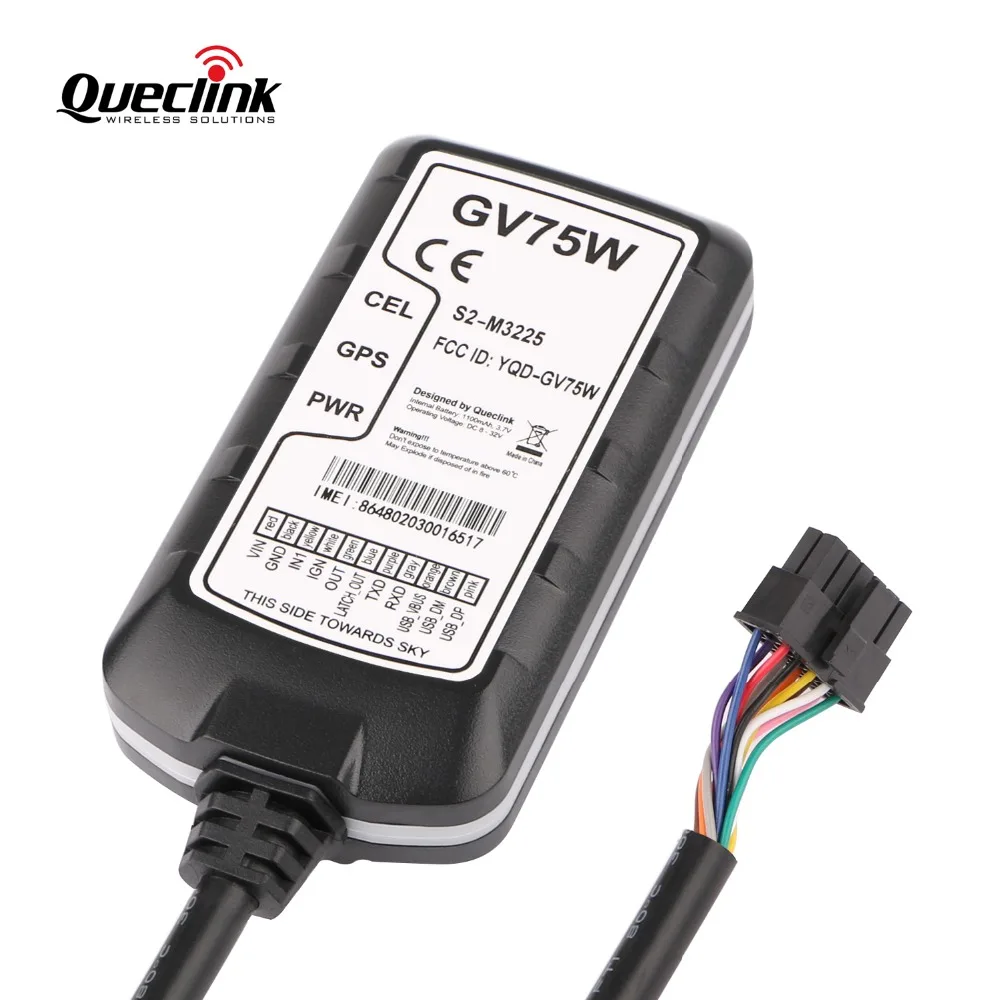 Автомобильный GPS трекер Queclink GV75W 3G WCDMA автомобильный водонепроницаемый IP67 8в 32в