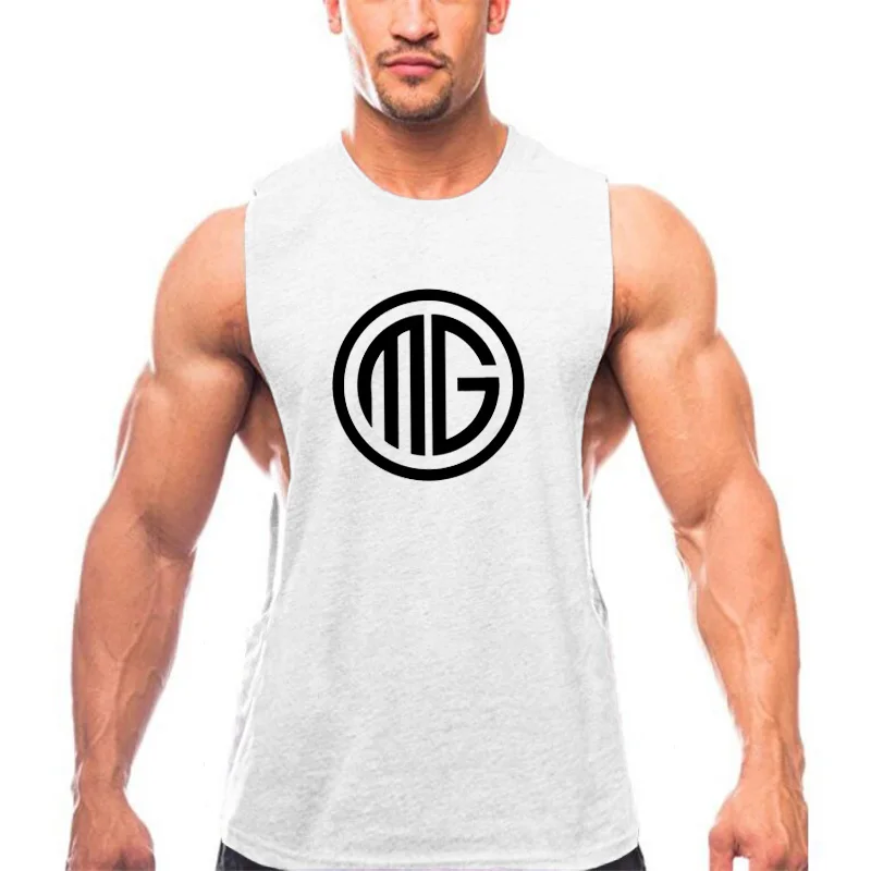 Бренд Muscleguys мужские майки для фитнеса одежда бодибилдинга с низким вырезом