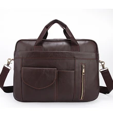 Для Мужчин's Бизнес Портфели из коровьей кожи Мужские сумки Повседневное Для Мужчин's Курьерские сумки