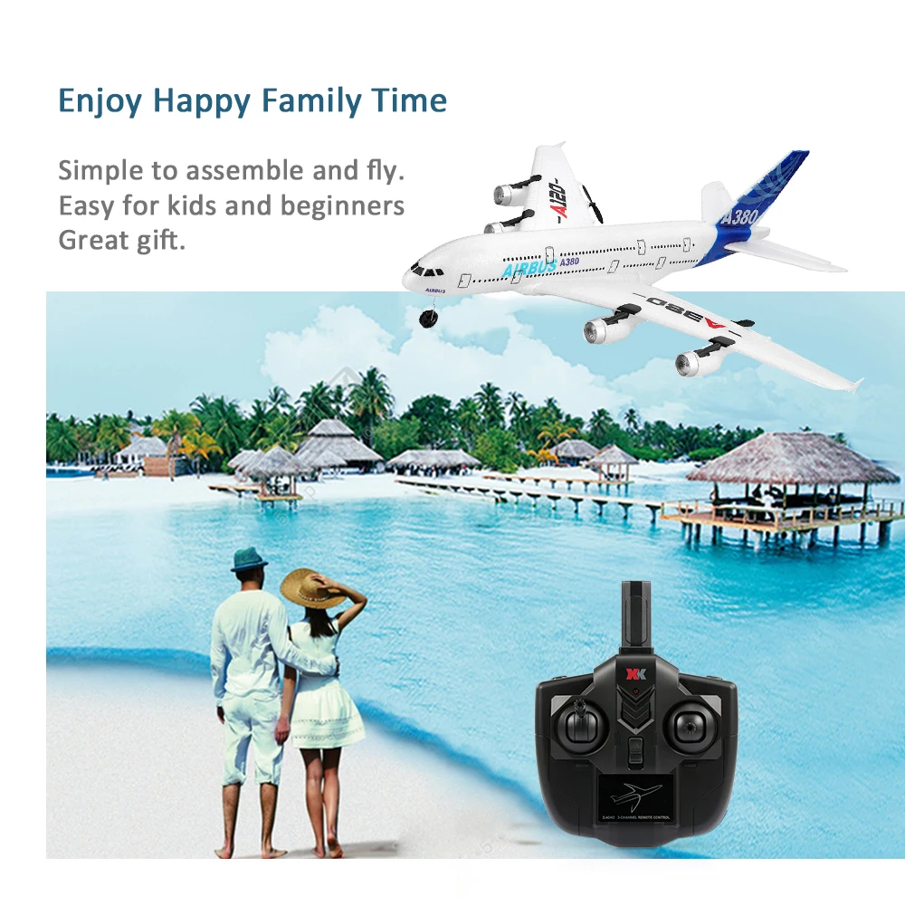 Wltoys XK A120 Аэробус A380 модель самолета 3CH EPP 2 4G дистанционное управление Управление