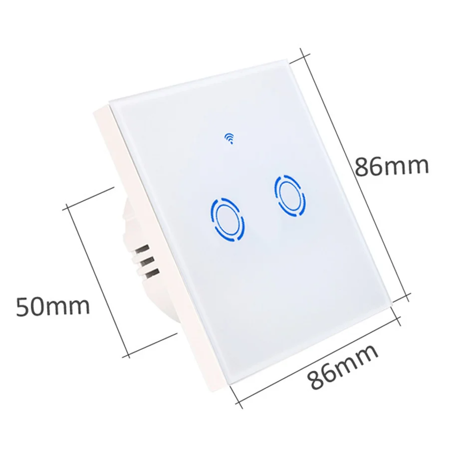 EJLINK Smart Wifi Switch 90-250V EU Standard Glass Touch Panel Wifi 2.4G App Remote Control Timer Schedule Function Wall Switch (12)