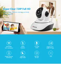 ZGWANG X6 беспроводная IP камера, 720P, сеть CCTV, камера Onvif P2P, WiFi, камера наблюдения, ночная съемка, с IR-Cut фильтром