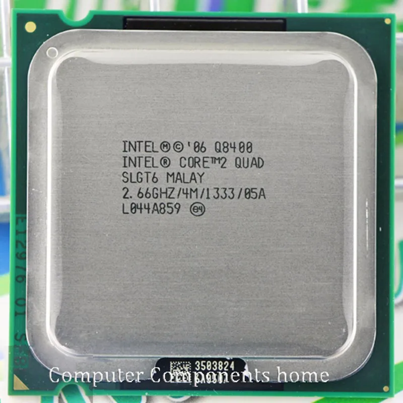 Процессор intel core 2 quad Q8400 Socket LGA 775 cpu(2,66 ГГц/4 м/1333 ГГц) настольный процессор