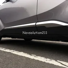 ABS Хромированная Автомобильная боковая панель, корпус, Формовочная крышка, отделка автомобиля, Стайлинг для Toyota C-HR CHR, внешние аксессуары