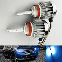 Na esperança de gelo azul H11 auto conduziu a lâmpada do farol do carro 30 W 8000 K Auto Farol nevoeiro lâmpadas fonte de luz cob