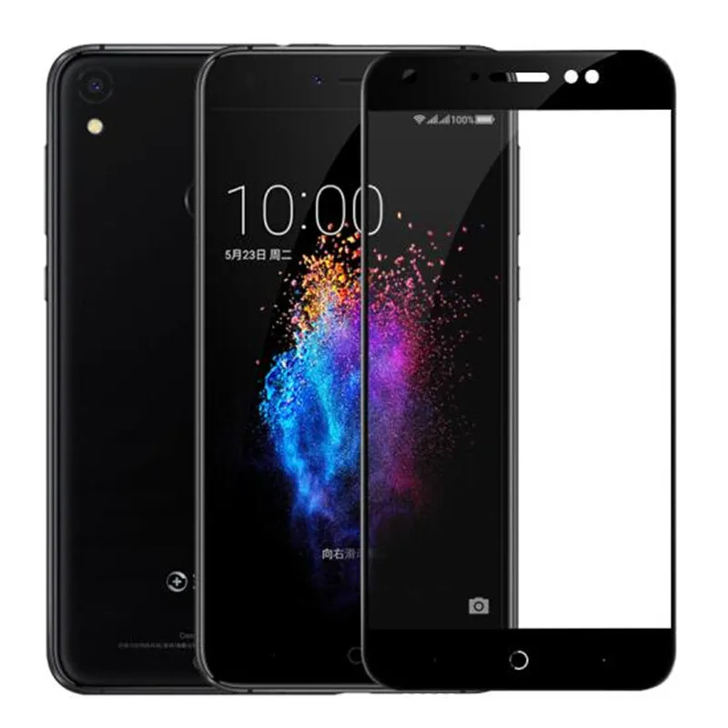 

Full Cover Tempered Glass For QIKU 360 N7 N6 Pro Lite N5 N5S Screen Protector Black White Protective Film Guard