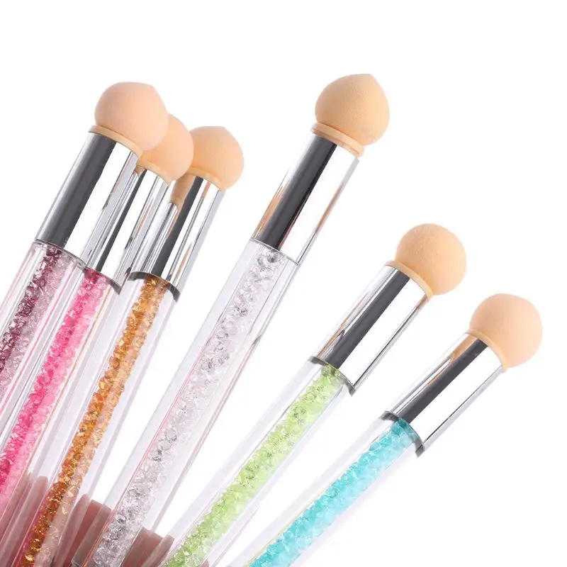 Gradient Dual ended UV Gel Painting Nail Brush Nail Art Sponge Pen