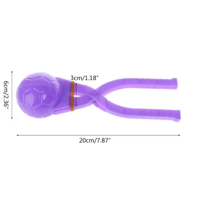 1 шт., зимний Снежный шар, клипса, инструмент для песочницы, детская игрушка, наружная игрушка, бой снежками, Спортивная игрушка