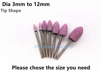 

Jrealmer 3-12mm Tip Abrasive Mounted Stone For Dremel Rotary tools Grinding Stone Wheel Head dremel accessories
